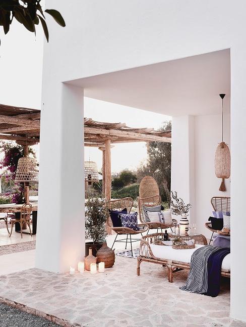 Schöne Terrasse im Ibiza Style