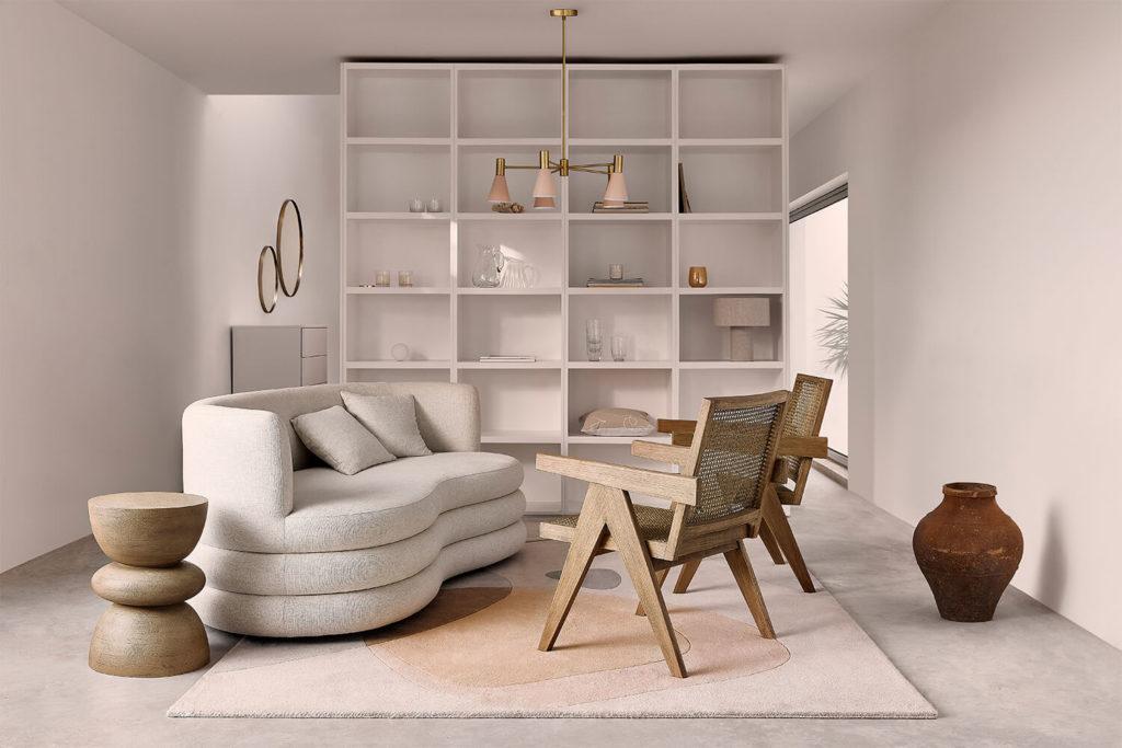 Zoom Hintergrundbild modernes Wohnzimmer