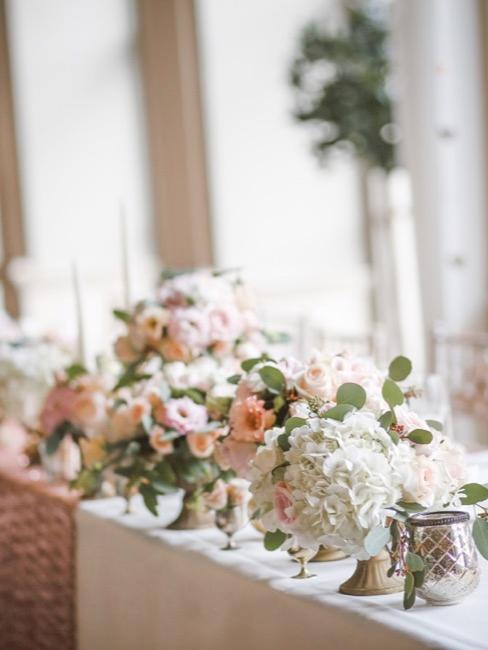 Menükarten Hochzeit Gedeckter Tisch in Hochzeitslocation