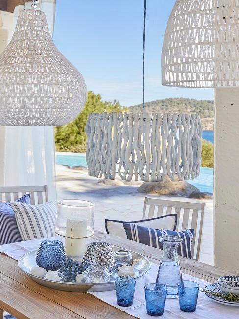 Ibiza Style weiße Deko und Lampen