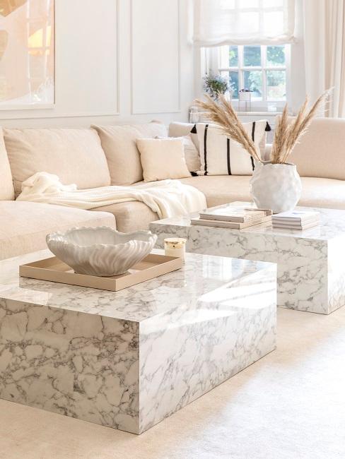 Pampas grass on the living room table