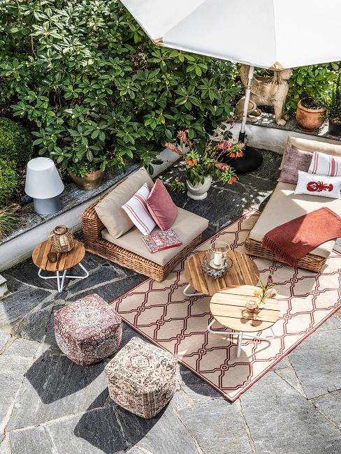 Sichtschutz Terrasse Sichtschutz für die Terrasse aus Pflanzen