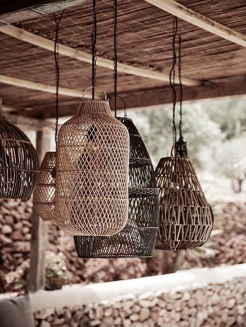 Sommerdeko Holz Sommerdeko aus Holz mit Lampen