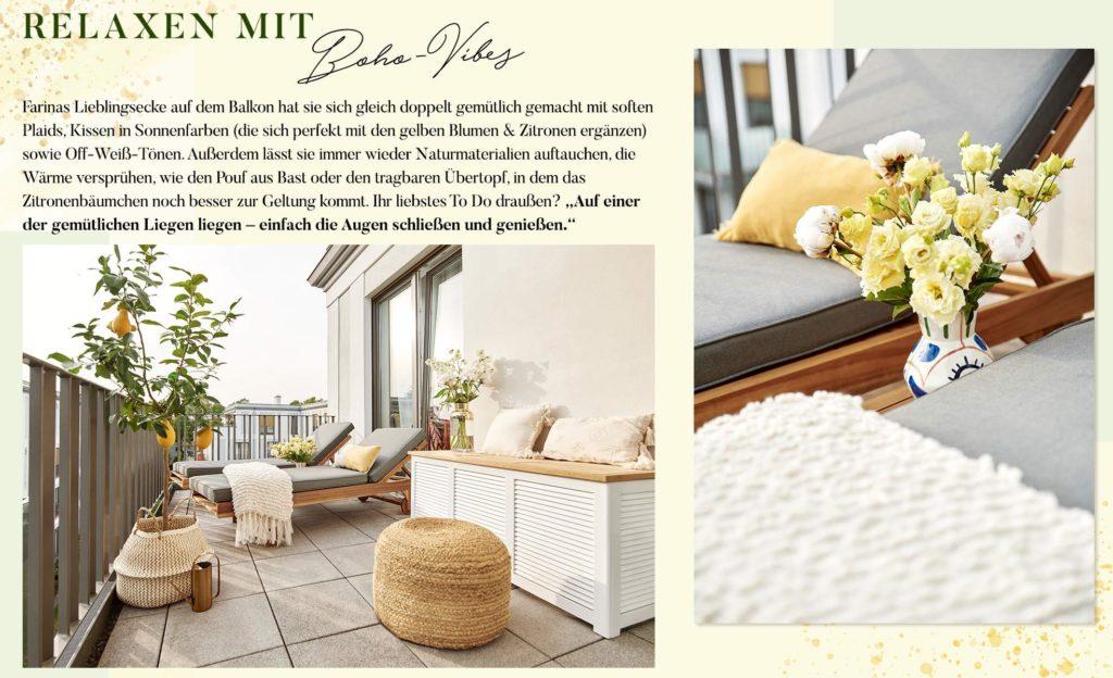 Novalanalove Balkon Boho Materialien