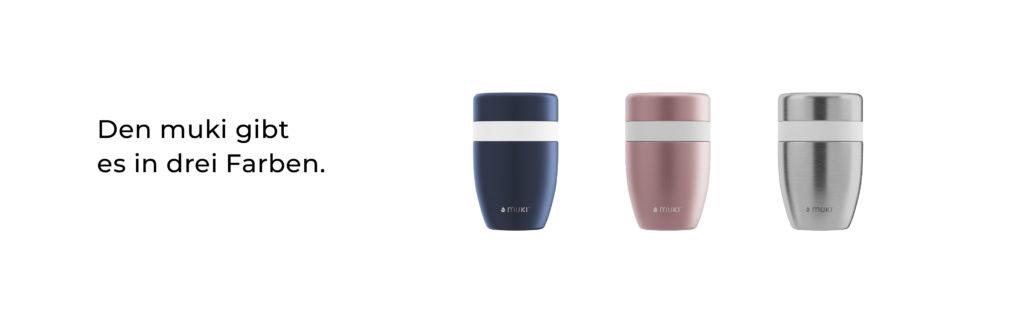 FLSK muki snackpot in drei Farben