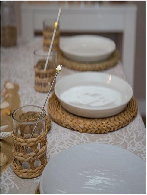 Unicorn decoration on the dining table
