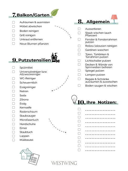 Fruhjahrsputz Checklisten Richtig Putzen Westwing