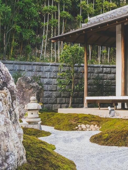 Zen Garten Weg Kies Stein Zen Garten Weg Kies Stein