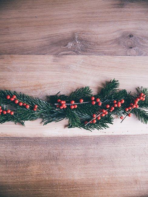 Kerststukjes maken Kersttak op tafel
