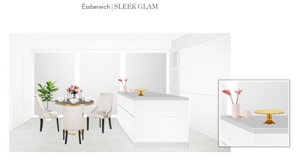 Reihenhaus einrichten Essbereich Esszimmer Entwurf 2