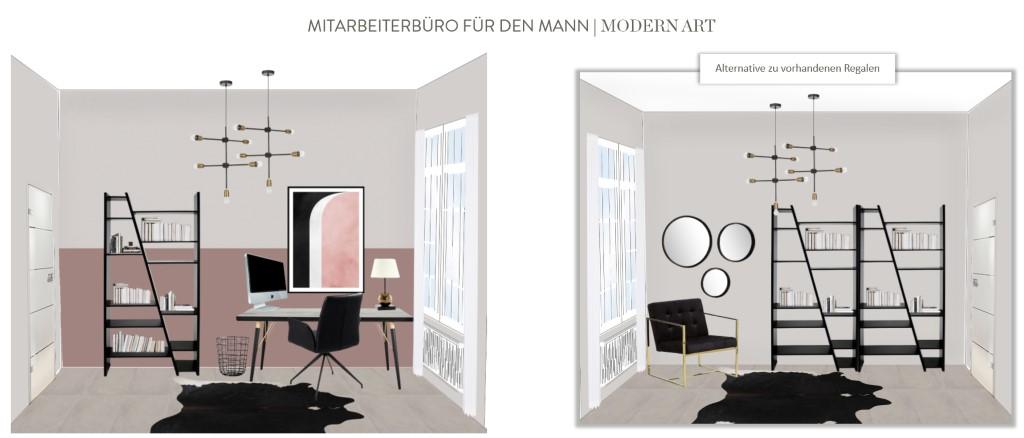 Büro einrichten Modern Art Mann