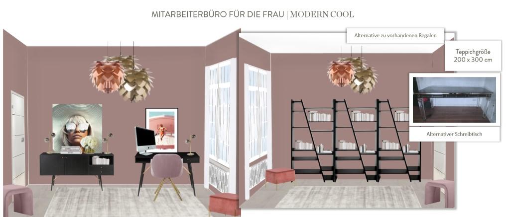 Büro einrichten Modern Cool Frau
