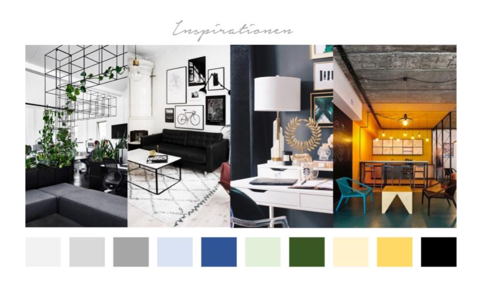 Büro einrichten Moodboard Inspiration