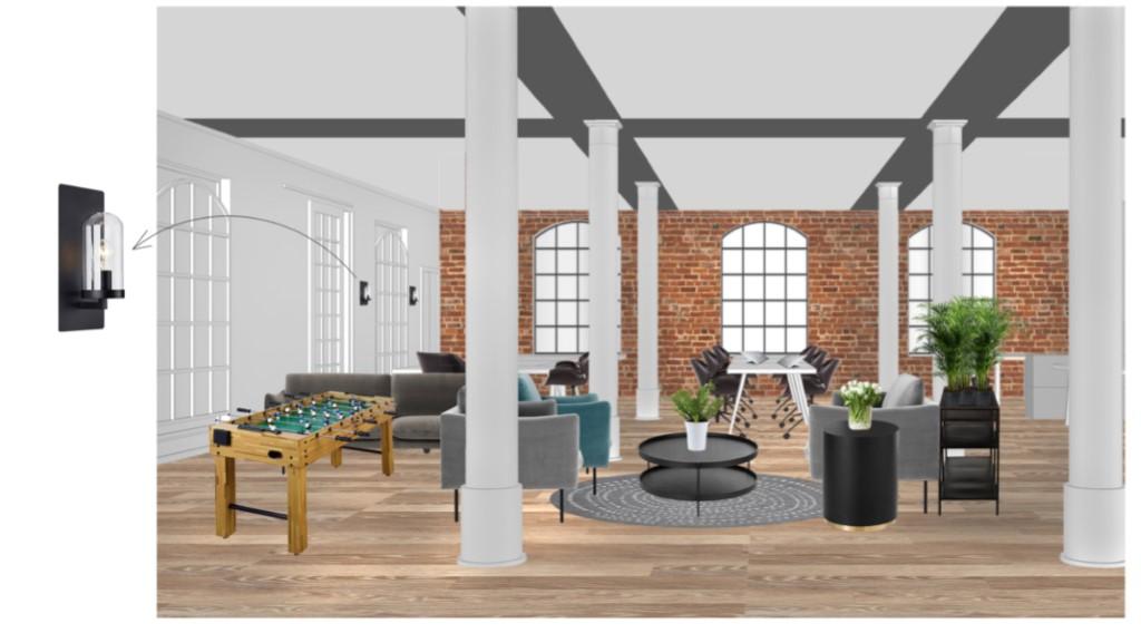 Büro einrichten gemeinsame Zone