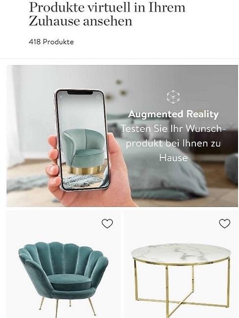 Augmented Reality Handy App Raum Augmented Reality Handy App Raum