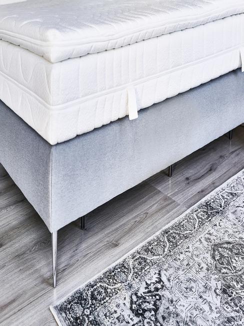 choisir-matelas Lit à matelas à côté d'un tapis