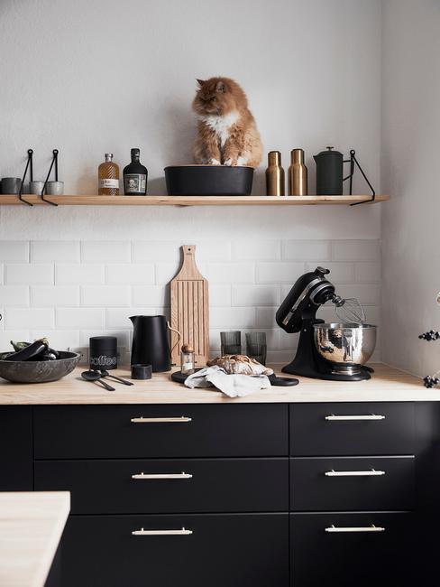 cucina per single cucina nera