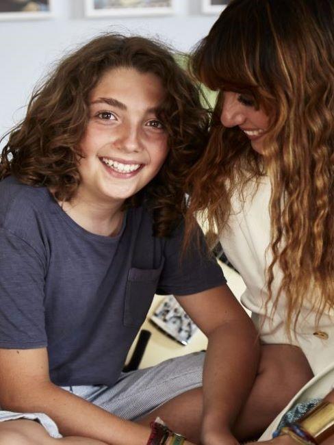 Paola e il figlio Timo