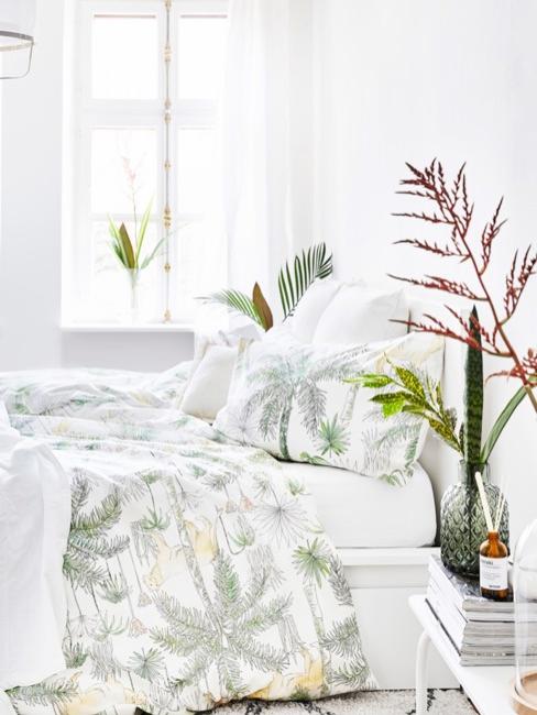 Wohnung kühl halten Schlafzimmer im tropischen Look aber bei kühlen Temperaturen