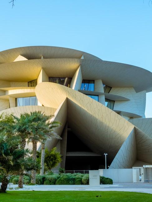 Jean-Nouvel-banner Museo Nacional de Qatar