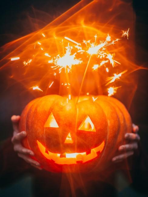 halloween-banner calabaza con velas