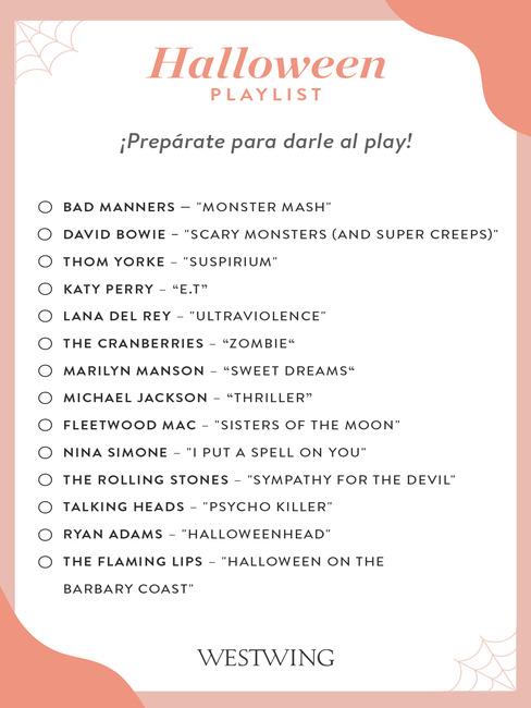 Playlist para Halloween