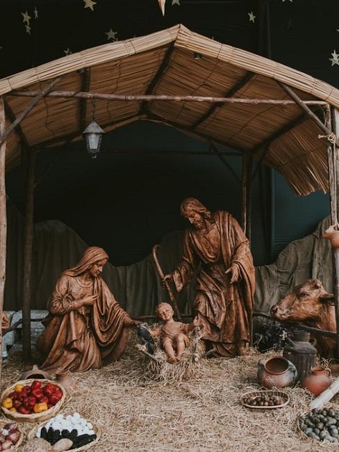 Presepe fai da te Presepe fai da te con cielo stellato