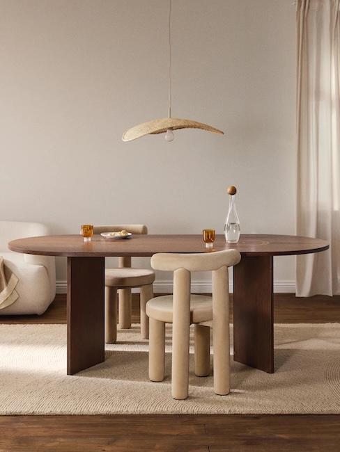 Ovaler Holz-Esstisch Toni, in verschiedenen Größen