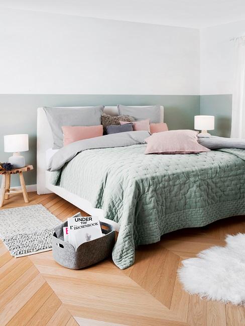 Schlafzimmer Graues Bett Welche Wandfarbe - Gwerh