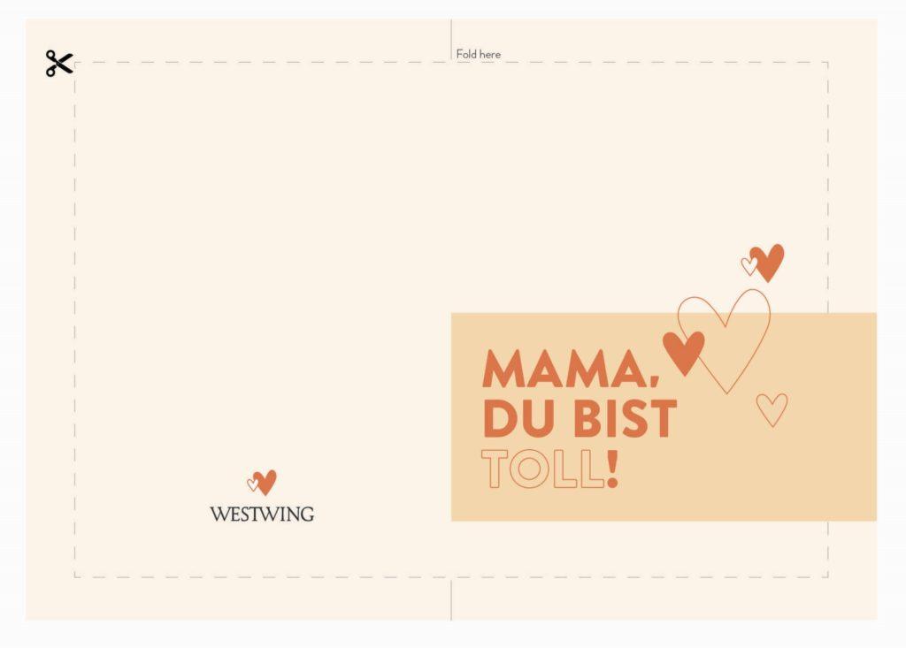 Grußkarte für den Muttertag