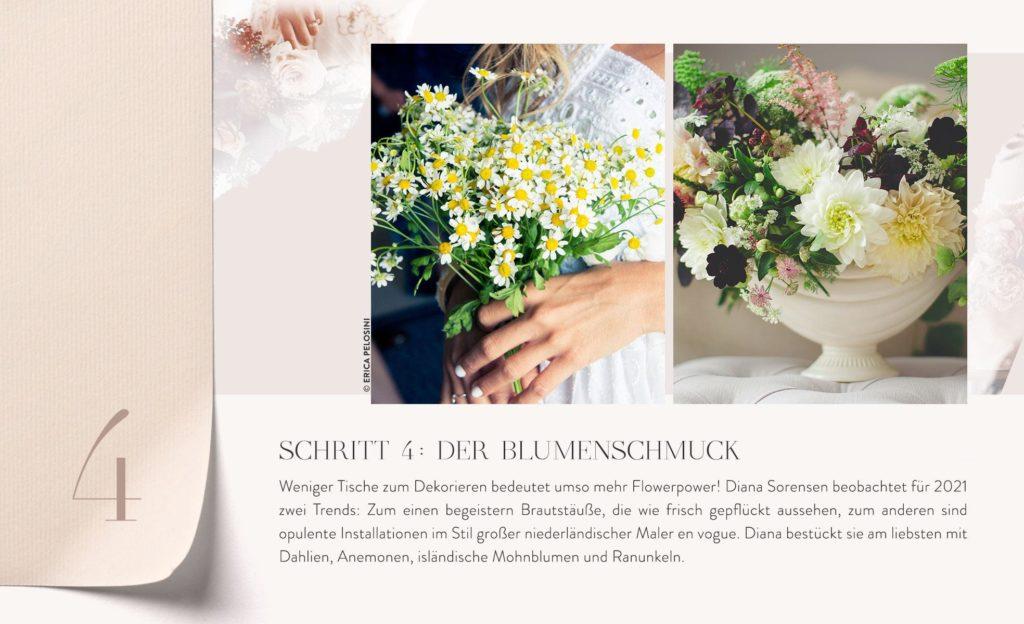 kleine Hochzeit Step 4 Blumenschmuck Deko