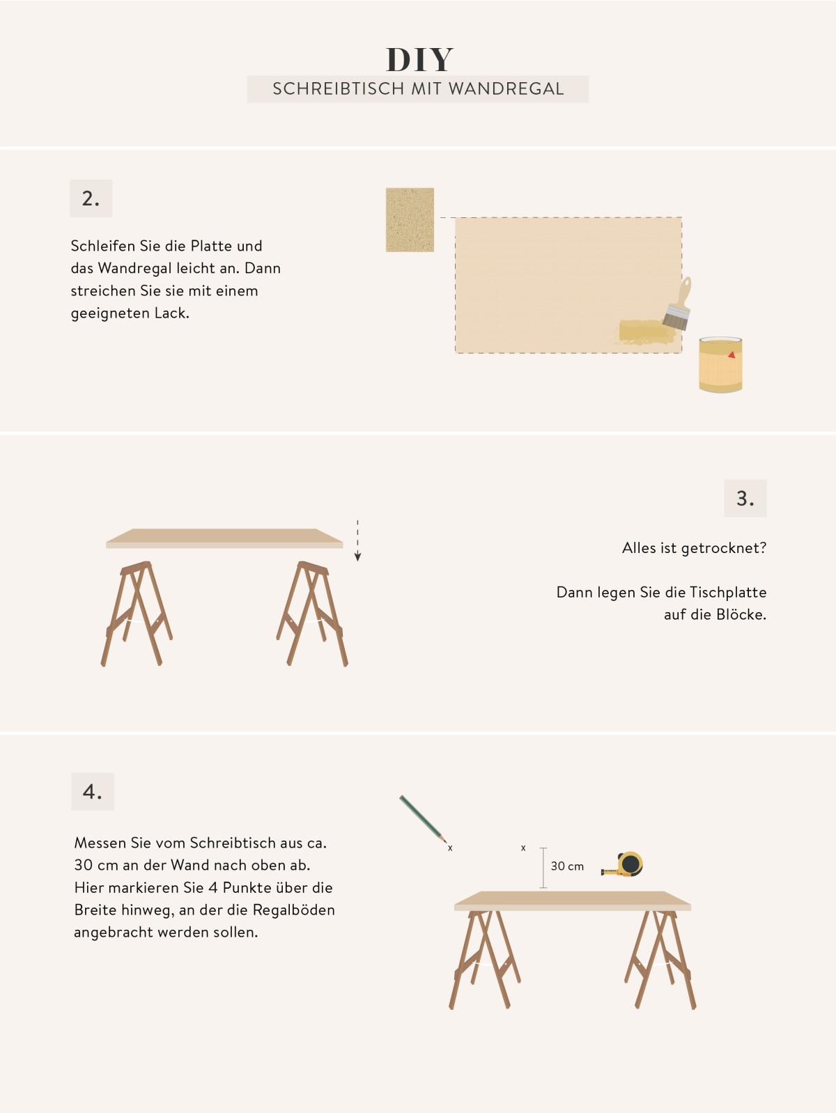 Anleitung zum Schreibtisch selber bauen