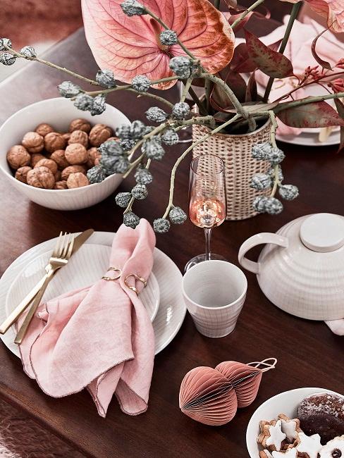 Pinke Serviette