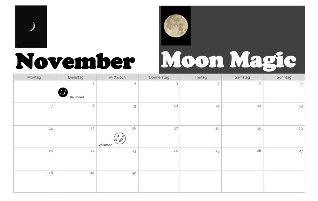 gratis Vorlage November