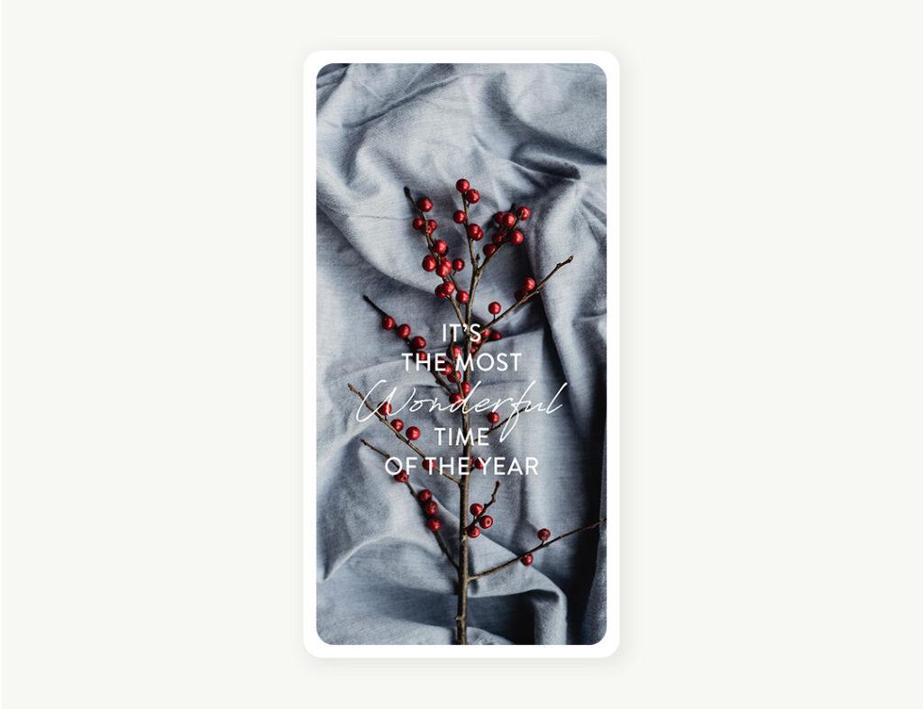 Der Screensaver "It´s the most wonderful time of the year" für den Dezember