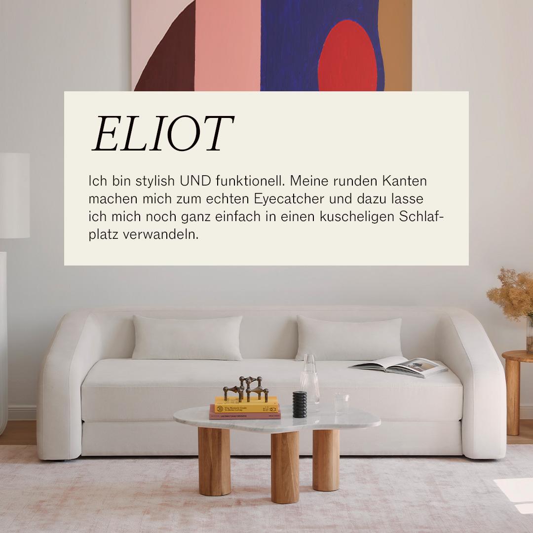 Sofa Eliot im Wohnzimmer mit Vorteilen dazu