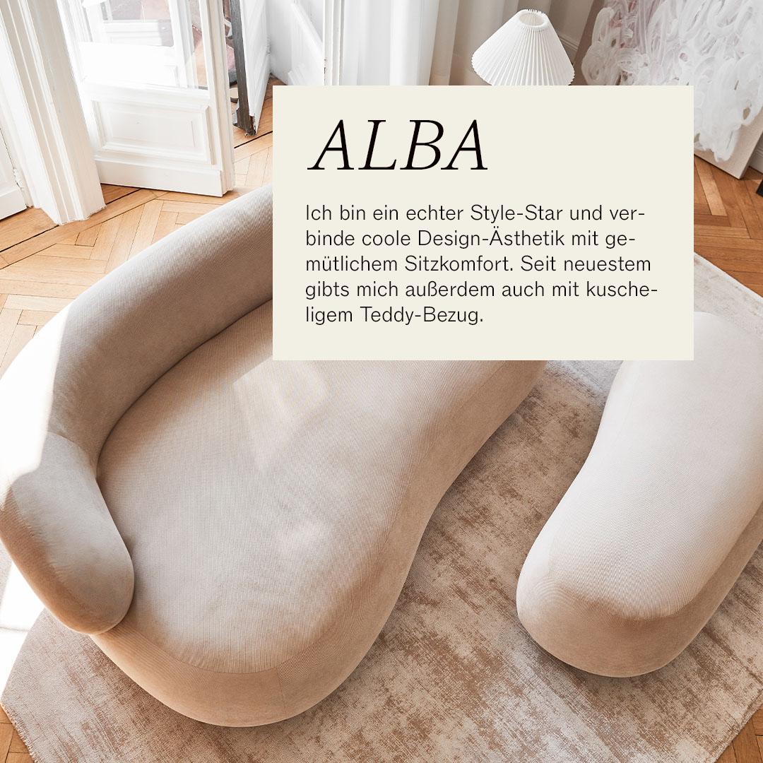 Sofa Alba im Wohnzimmer mit Vorteilen dazu