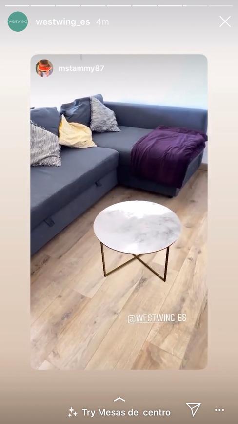 Mesita de salón en filtro de mesitas de noche de instagram
