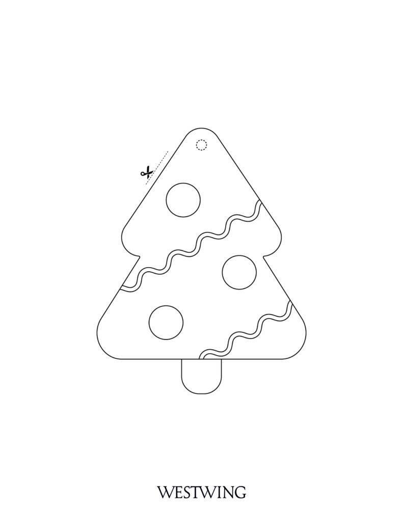 dibujo árbol de navidad