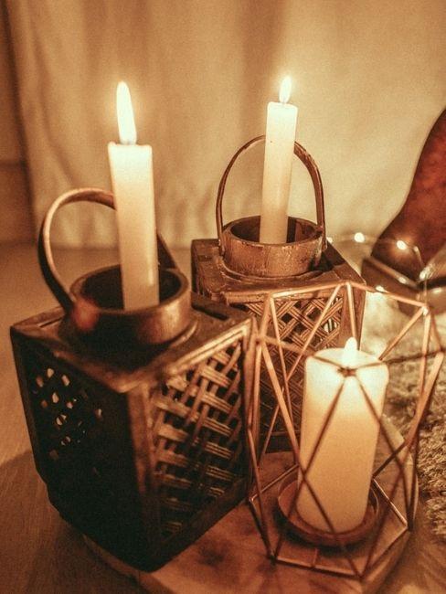 Velas y candelabros para cena de san valentin en casa