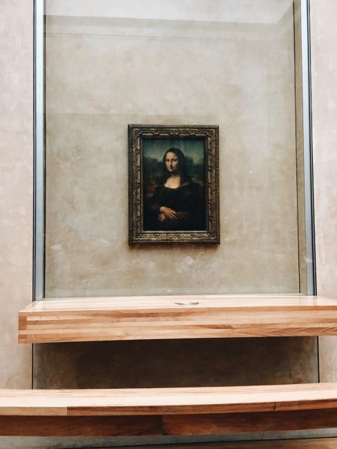 Caudro de da vinci en el museo