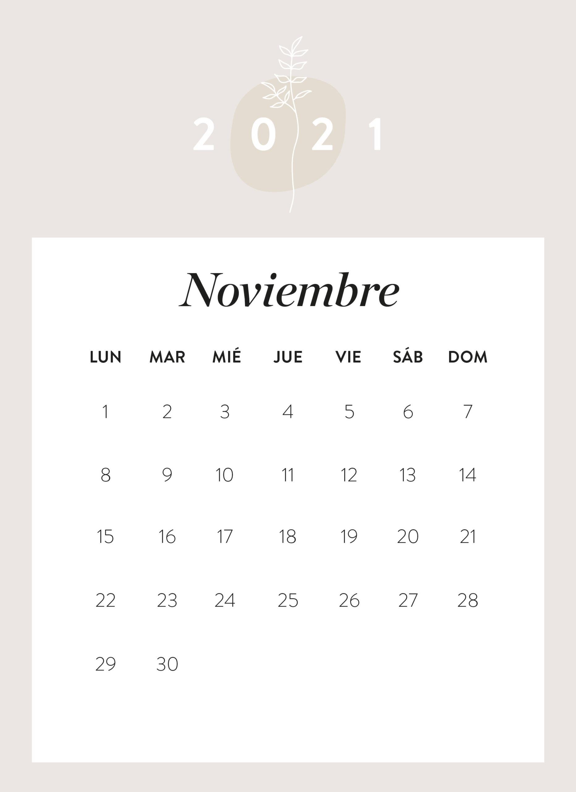 calendario 2021