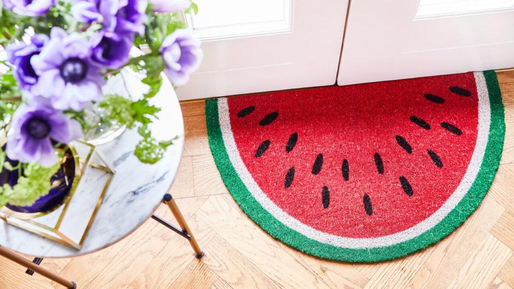 felpudo redondeado de sandia