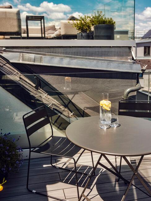 balcon de cristal moderno