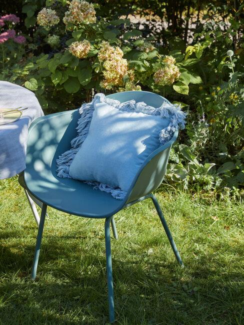 silla con cojin jardin
