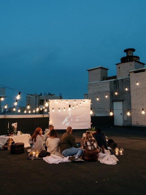 cine al aire libre en casa