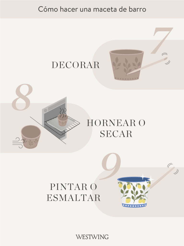 como hacer una maceta de barro