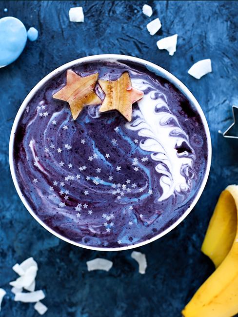 smoothie bowl bleu galactique