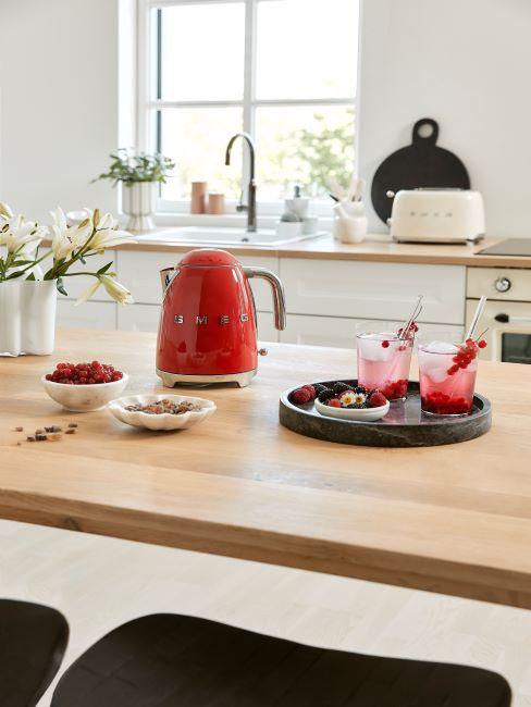 toaster smeg et bouilloire smeg rouge