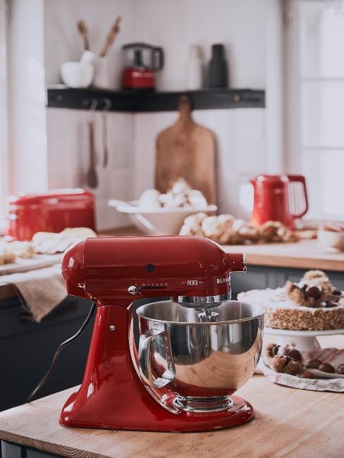 appareil à gateau kitchen aid rouge